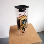 Build Up, 2013 Electronics, speaker, acrylic, 30x16x16cm